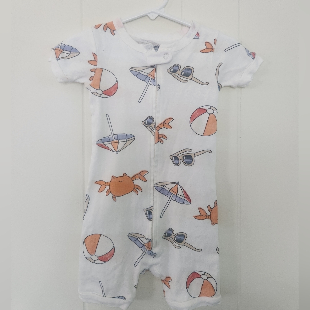 2T Shorties 1 Piece Beach Pajamas - Picture 2 of 8